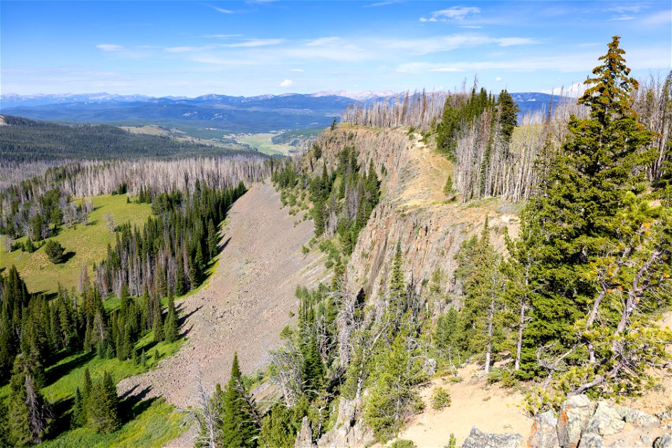Views from Fawn Pass looking west towards Highway 191