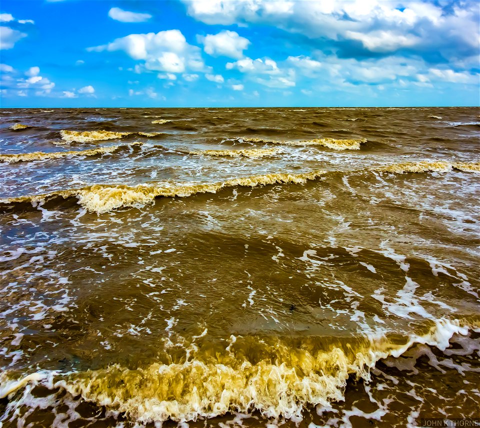 Seascape Windy day waves