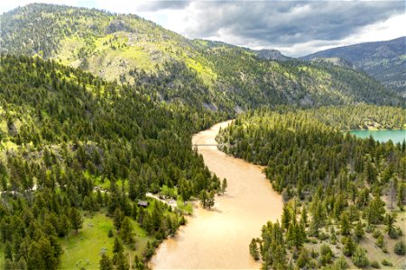 Yellowstone flood event 2022: Yellowsstone River, Blacktail Deer Creek, Crevice Lake photo