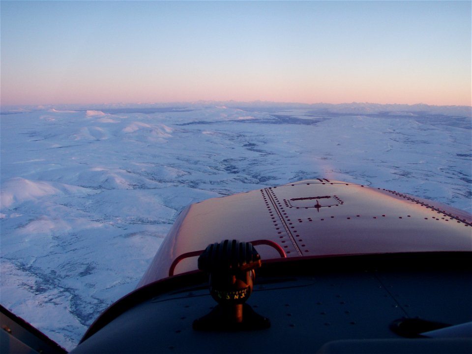Flying over the Peninsula