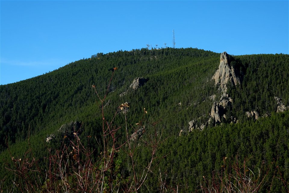 Towers at top of Judith Peak in the Judith Mountains