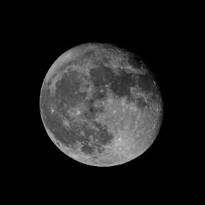 Day 265 - 96% Illuminated Waning Gibbous Moon photo
