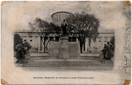 McKinley Memorial at entrance to State House grounds, Columbus, Ohio (1908) photo