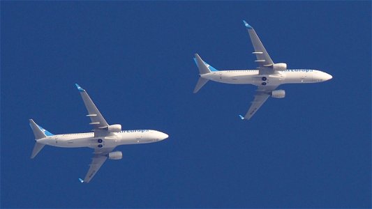 Boeing 737-85P EC-MXM Air Europa to Madrid (19000 ft.)
