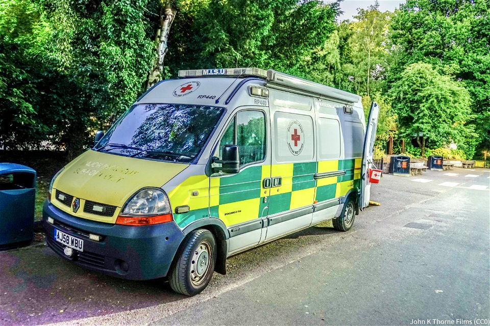 British Red Cross Wheel Chair Loan Vehicle. Leeds Castle Concert