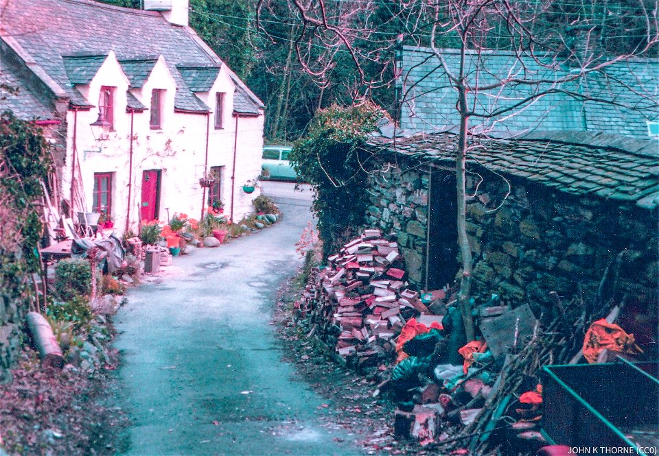 Site of a notorious siege and shoot-out on 22 July 1780 Henddol Farmhouse Friog Wales. photo