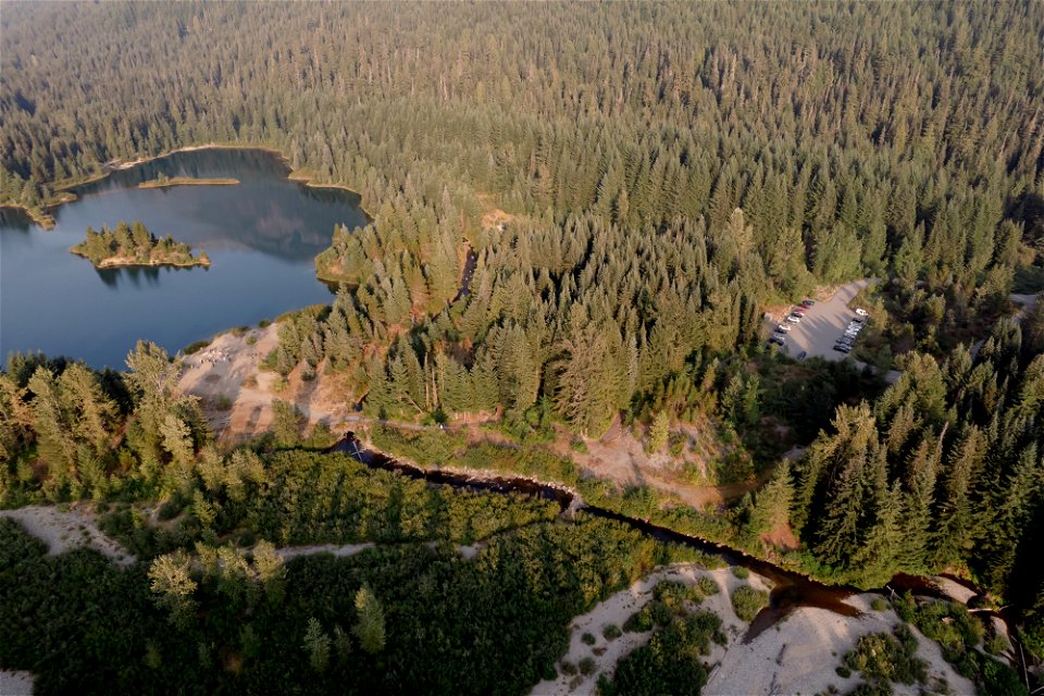 Gold Creek Pond and Valley-before-Snoqualmie Pass-9