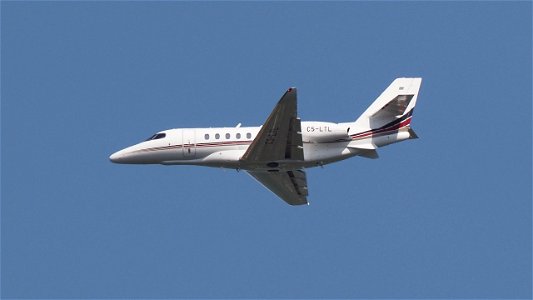 Cessna 680A Citation Latitude CS-LTL NetJets Europe from Düsseldorf (4000 ft.)