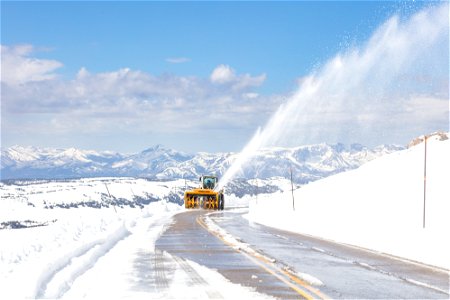 Plowing Beartooth Highway 2021 (2) photo