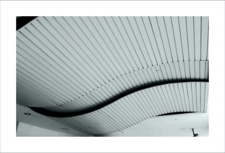 Curved ceiling boards photo