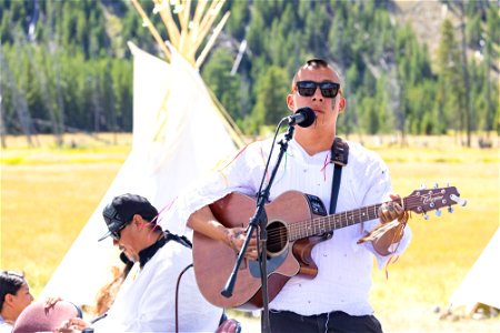 Yellowstone Revealed: Patti Baldes' ReMatriate performance at Teepee Village photo