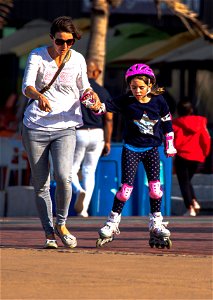 Just a Girl Rollerbladin' photo