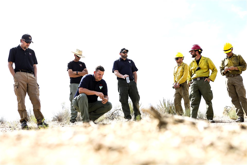 MAY 15: Review of mock fire attack photo