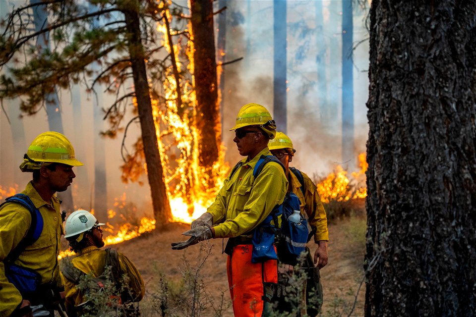 Soldiers on Dixie Fire
