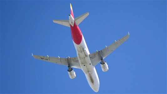 Airbus A319-111 EC-JDL Iberia from Madrid (7000 ft.) photo