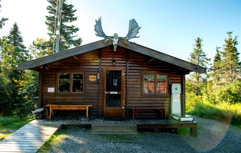 Exterior of the Brooks Lodge Office building - Photo courtesy of C. Chapman