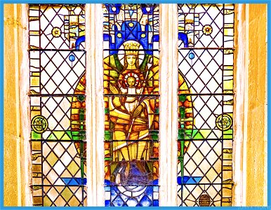 Stained Glass Window Boxley Church photo