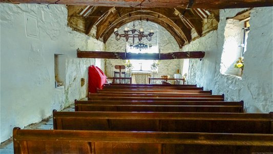 The ancient church of St Tanwg is situated in the sand dunes at Llandanwg, it is reputed to have been founded in the 5th century