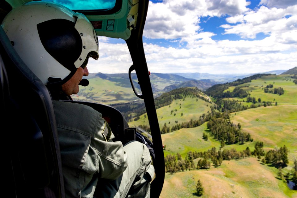 Yellowstone flood event 2022: Superintendent Cam Sholly flying to Northeast Entrance to view damage
