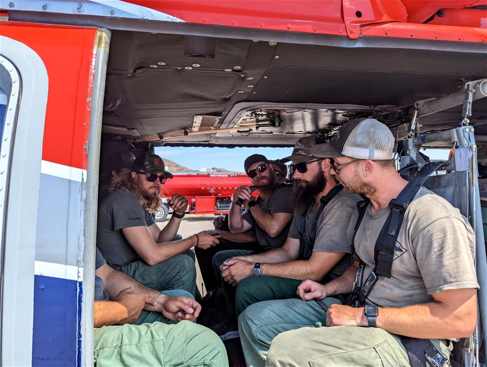 Boise Helitack Crewmembers Practice Flight Procedures