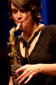 Ingrid Laubrock Anti-HouseIngrid Laubrock Quintet 24 september 2014 BIM Amsterdam - Ingrid Laubrock