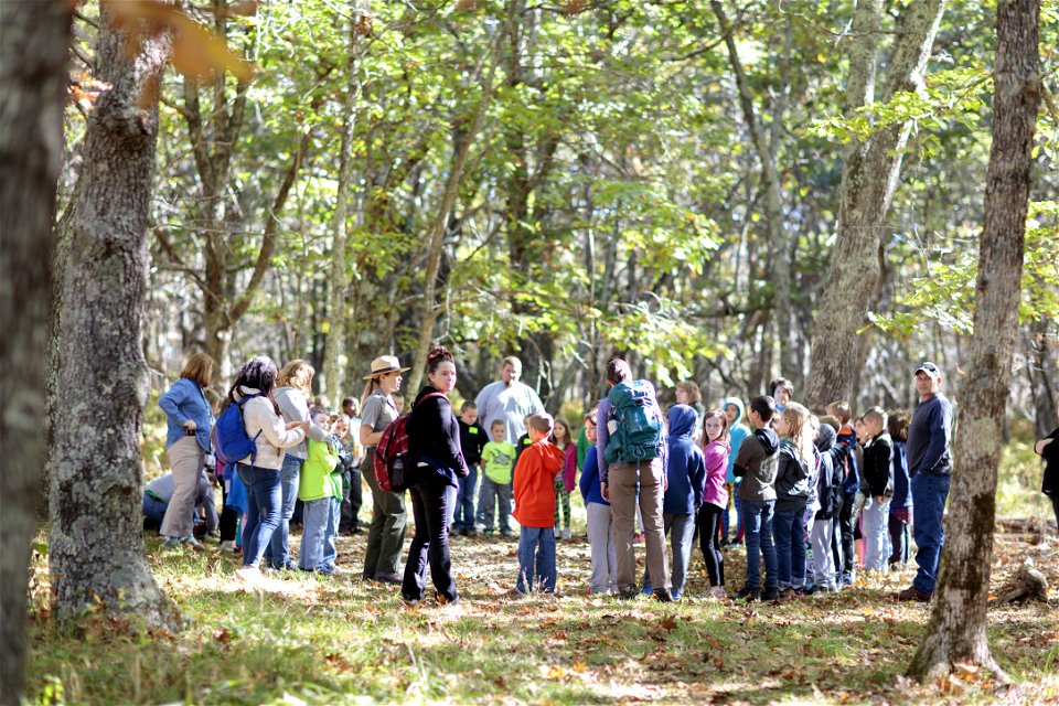 Visitors Prepare for an Education Program at Big Meadows