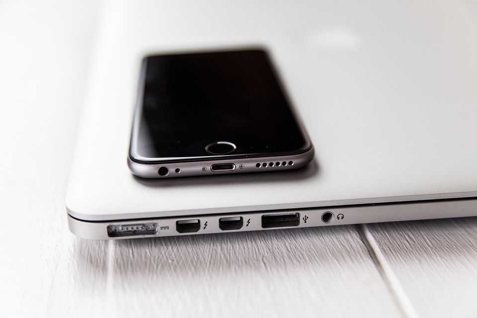 Mobile Phone & Laptop Computer