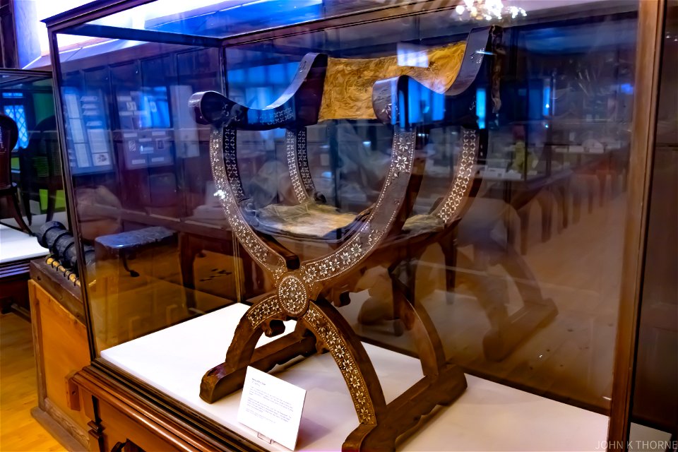 KING HENRY VIII .MIGHT OR MIGHT NOT HAVE SAT IN THIS CHAIR. WHEN HE POSSIBLY VISITED ALLINGTON CASTLE.