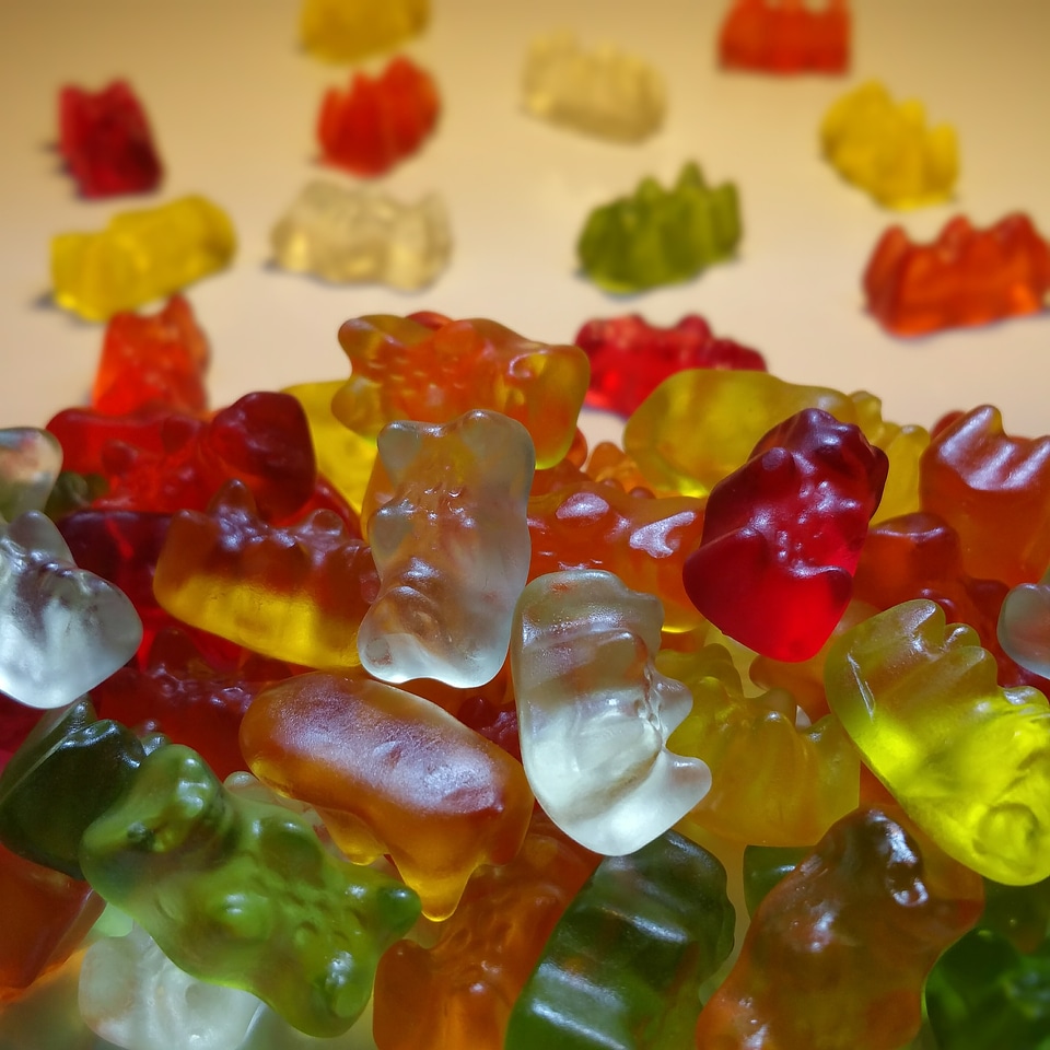 Fruit jelly haribo background image