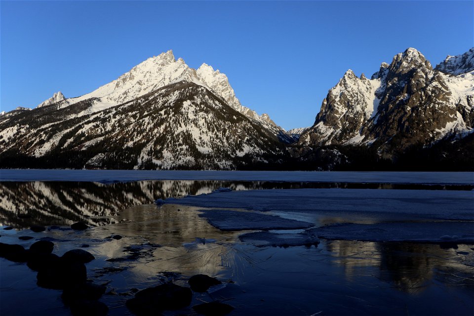 Jenny  Lake Spring Thaw Cascade Canyon