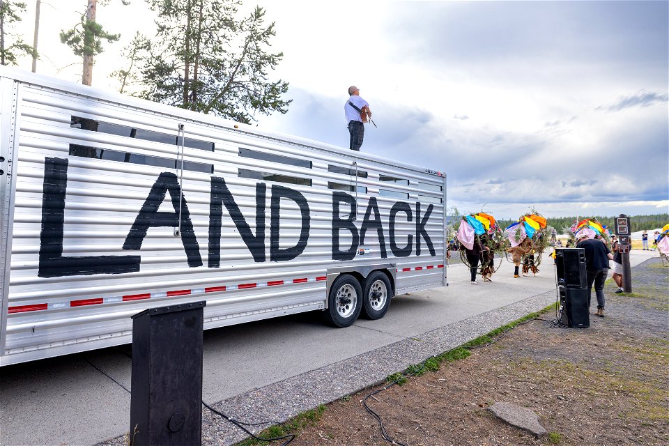 Yellowstone Revealed: Patti Baldes' ReMatriate performance at Old Faithful