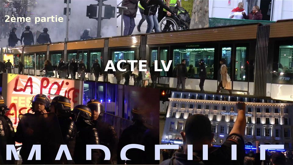 Acte 55 Gilets Jaunes Marseille Hommage à Zineb Redouane (Attention Zooms !) 2ème partie