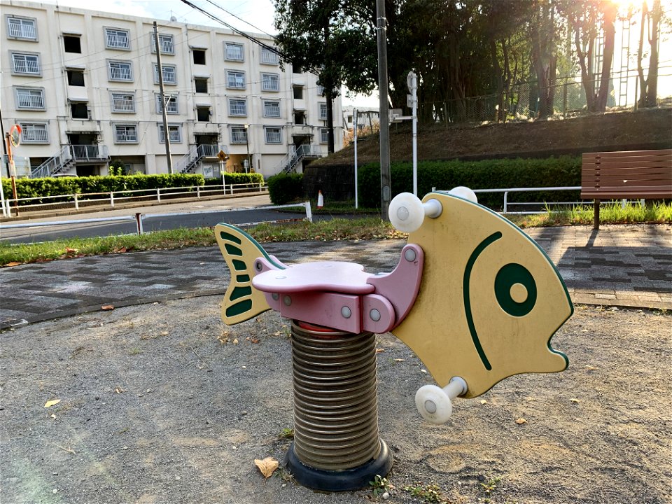 Playground in Shimosato, Higashikurume-shi in November photo