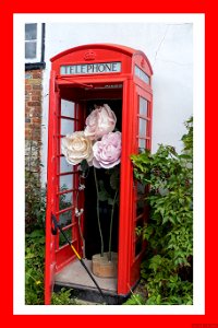 The Telephone Kiosk at Boxley Kent. I think there is a working telephone under the flowers?