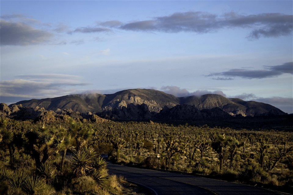 Ryan mountain and clouds at sunset