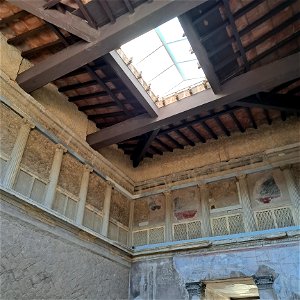 Samnite house the oldest house 2nd century BC Ceiling  Herculaneum Italy
