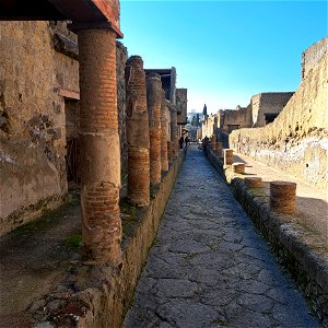 Roadway Herculaneum Italy photo