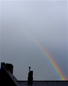 Regenbogen (nach erstem Frühlingsgewitter)