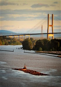 The Far End of the Alex Fraser Bridge photo