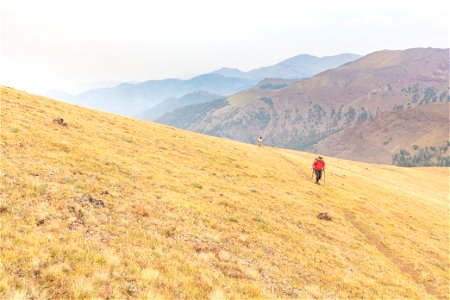 Shoshone National Forest, Sunlight Creek Trail: final switchbacks (2) photo