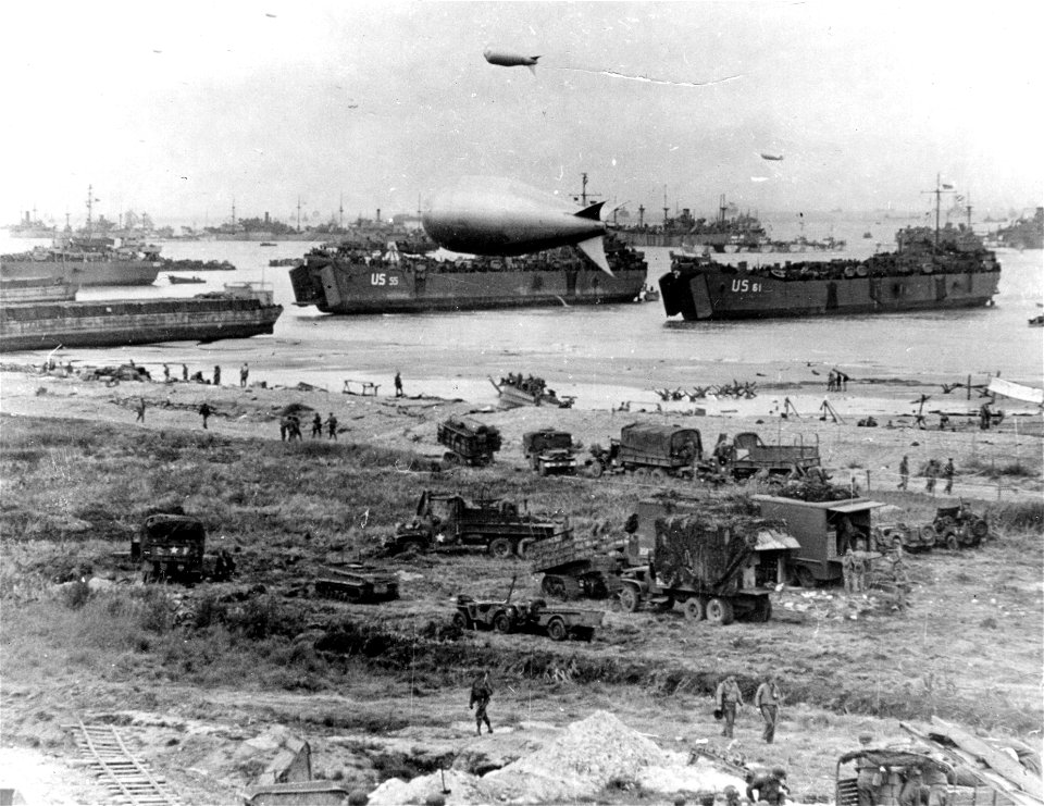 SC 190631 - This graphic tells the story of how the French beachhead was supplied on D-Day. 6 June, 1944.