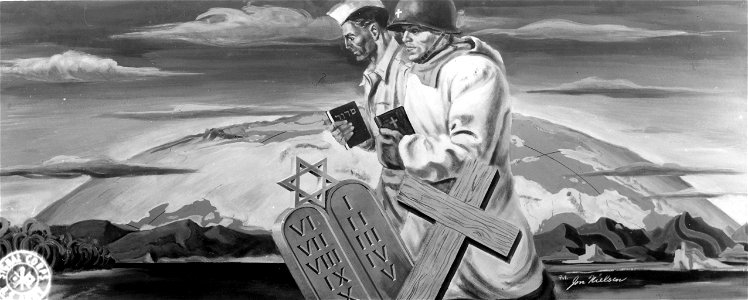 SC 374634 - Mural done by Camp Grant artist, Pvt. J. Nielson.