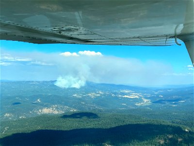 Aerial view Crockets Knob Fire_USFS Photo by Randy Pyle_220825