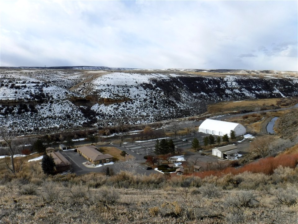 Winter landscape at Hotchkiss National Fish Hatchery
