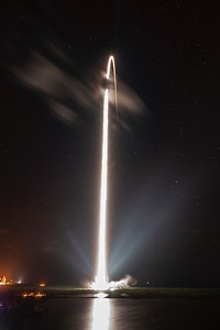 Space Rocket at Night