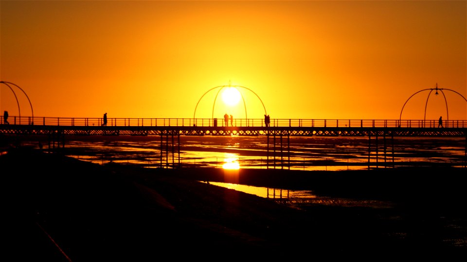 Southport Pier at Sunset photo