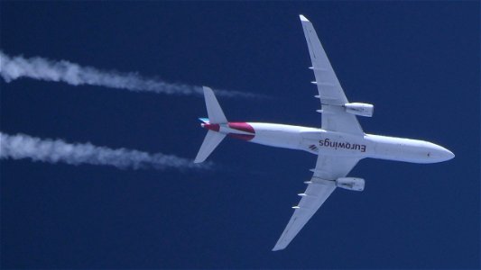 Airbus A330-343 D-AIKH Eurowings Discover - Frankfurt to Port Louis (30400 ft.) photo