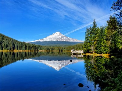 Mt. Hood behind Trillium Lake