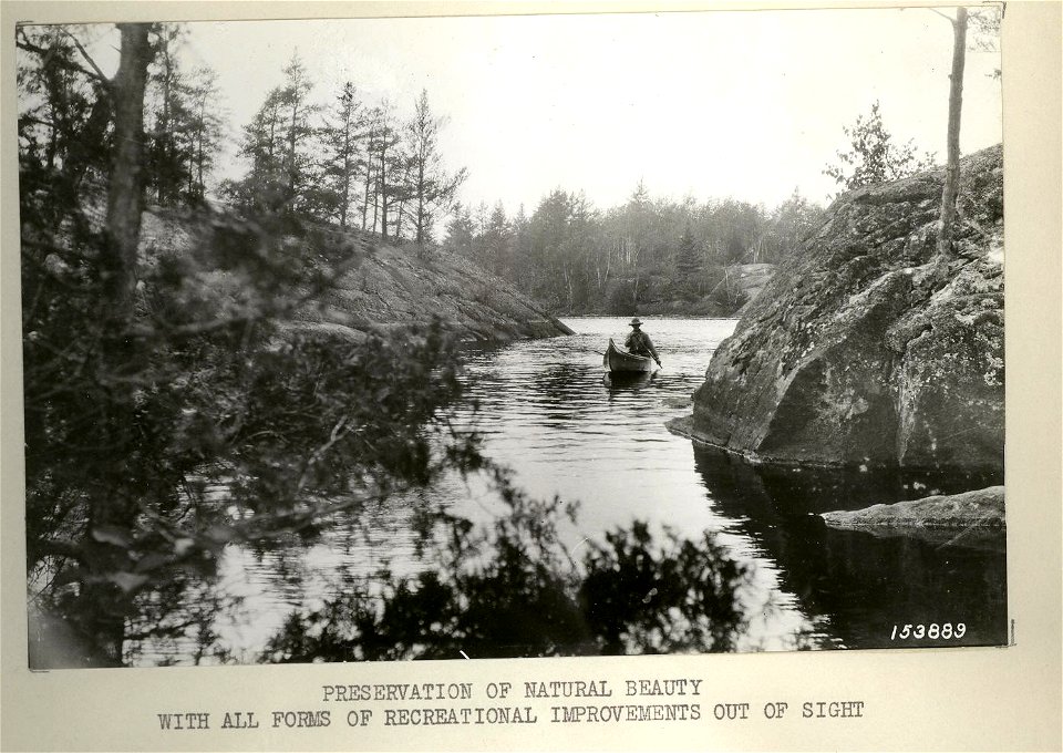Canoe route in primitive area on Lake Saganaga