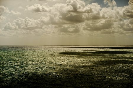Seascape, cloudy. photo